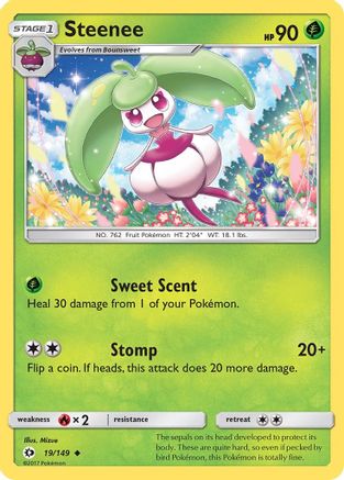 Steenee (19) [SM Base Set] Reverse Holofoil - Deck Out Gaming
