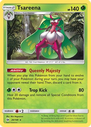 Tsareena (20) [SM Base Set] Reverse Holofoil - Deck Out Gaming