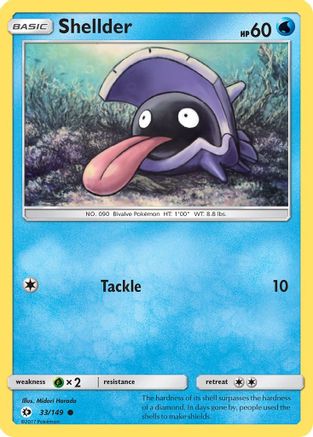 Shellder (33) [SM Base Set] Reverse Holofoil - Deck Out Gaming