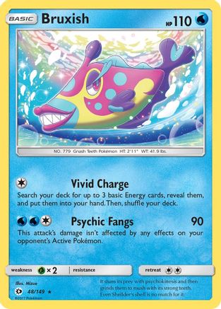 Bruxish (48) [SM Base Set] Reverse Holofoil - Deck Out Gaming