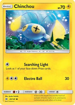 Chinchou (49) [SM Base Set] Reverse Holofoil - Deck Out Gaming