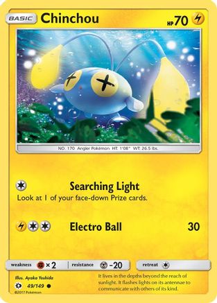 Chinchou (49) [SM Base Set] Reverse Holofoil - Deck Out Gaming