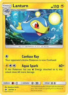 Lanturn (50) [SM Base Set] Reverse Holofoil - Deck Out Gaming