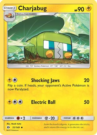 Charjabug (51) [SM Base Set] - Deck Out Gaming