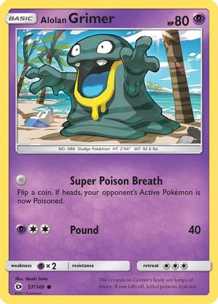 Alolan Grimer (57) [SM Base Set] Reverse Holofoil - Deck Out Gaming