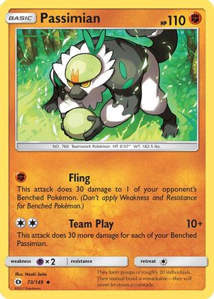 Passimian (73) [SM Base Set] Reverse Holofoil - Deck Out Gaming