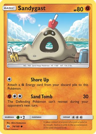 Sandygast (74) [SM Base Set] Reverse Holofoil - Deck Out Gaming