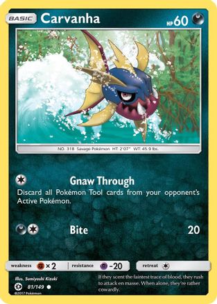 Carvanha (81) [SM Base Set] - Deck Out Gaming