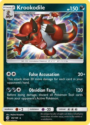 Krookodile (85) [SM Base Set] Holofoil - Deck Out Gaming