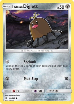 Alolan Diglett (86) [SM Base Set] Reverse Holofoil - Deck Out Gaming