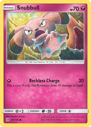 Snubbull (90) [SM Base Set] Reverse Holofoil - Deck Out Gaming