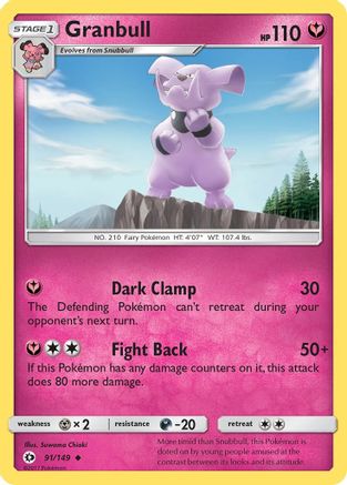 Granbull (91) [SM Base Set] Reverse Holofoil - Deck Out Gaming