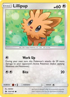 Lillipup (103) [SM Base Set] Reverse Holofoil - Deck Out Gaming