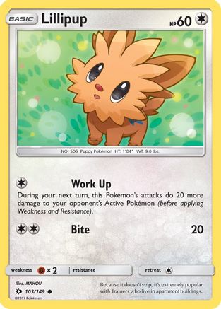 Lillipup (103) [SM Base Set] - Deck Out Gaming