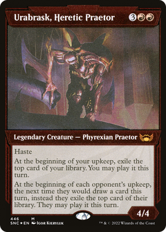 Urabrask, Heretic Praetor (Showcase) (Foil Etched) (446) [Streets of New Capenna] foil - Deck Out Gaming