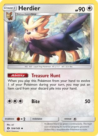 Herdier (104) [SM Base Set] - Deck Out Gaming
