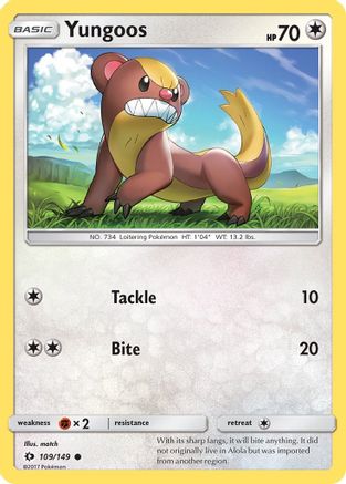 Yungoos (109) [SM Base Set] - Deck Out Gaming