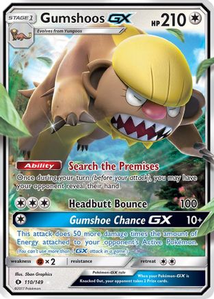 Gumshoos GX (110) [SM Base Set] Holofoil - Deck Out Gaming