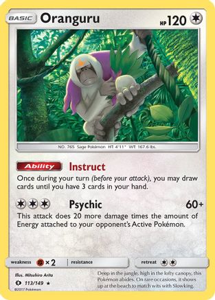 Oranguru (113) [SM Base Set] Holofoil - Deck Out Gaming