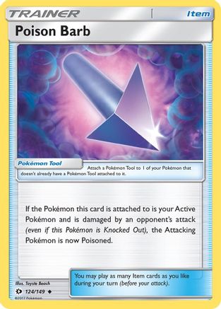Poison Barb (124) [SM Base Set] - Deck Out Gaming