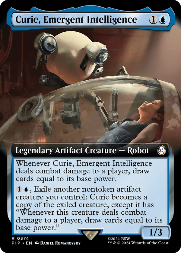 Curie, Emergent Intelligence (Extended Art) (374) [Fallout] foil - Deck Out Gaming
