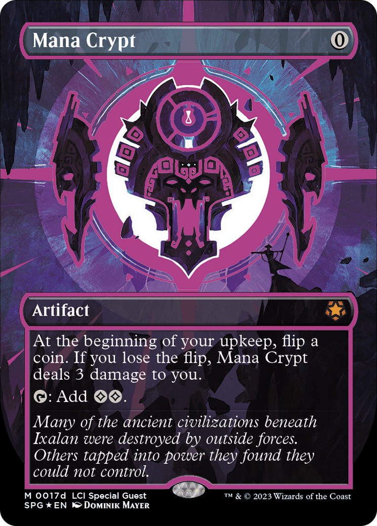Mana Crypt (0017d) (Borderless) (17d) [Special Guests] foil - Deck Out Gaming