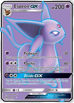 Espeon GX (Full Art) (140) [SM Base Set] Holofoil - Deck Out Gaming