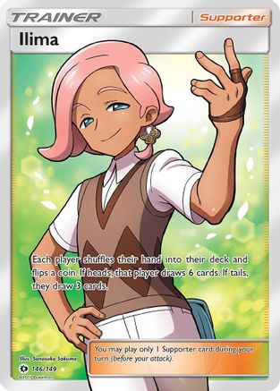 Ilima (Full Art) (146) [SM Base Set] Holofoil - Deck Out Gaming