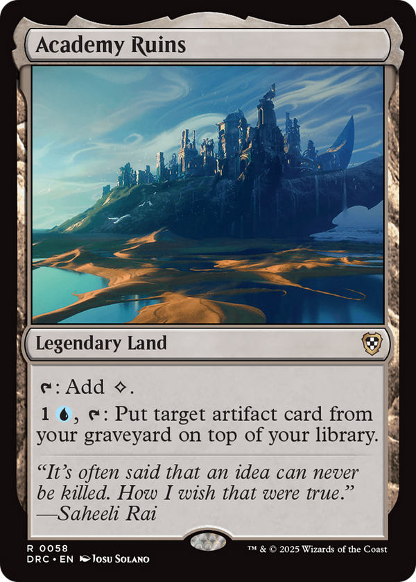Academy Ruins (58) [Commander: Aetherdrift] - Deck Out Gaming