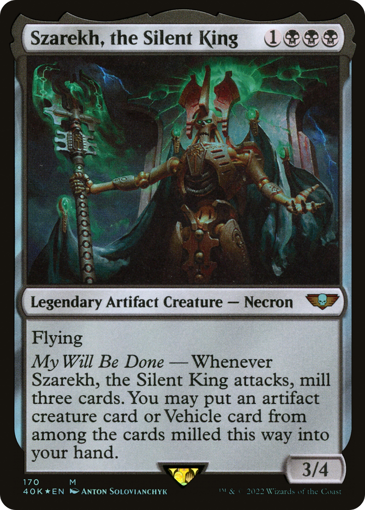 Szarekh, the Silent King (170) [Warhammer 40,000 Commander] foil - Deck Out Gaming