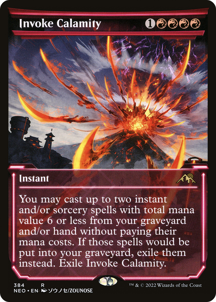 Invoke Calamity (Showcase) (384) [Kamigawa: Neon Dynasty] foil - Deck Out Gaming