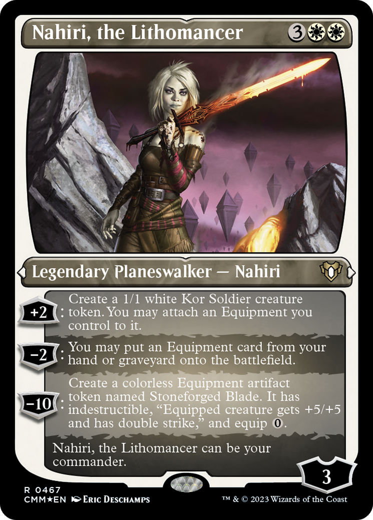 Nahiri, the Lithomancer (467) [Commander Masters] etched - Deck Out Gaming