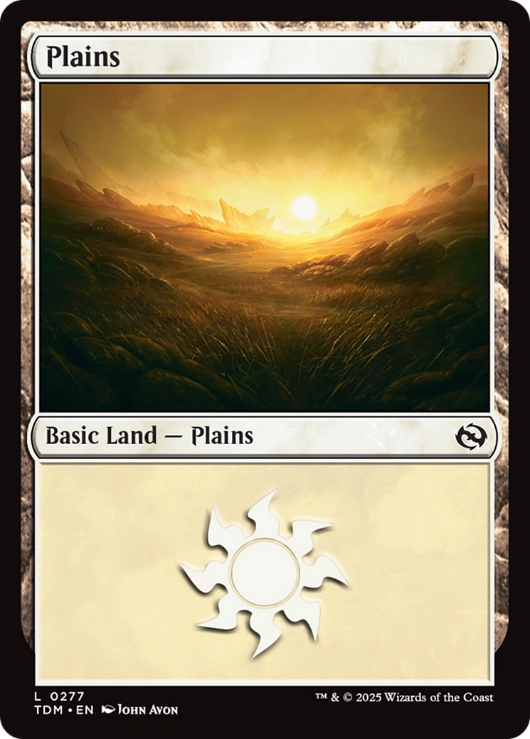 Plains (0277) (277) [Tarkir: Dragonstorm] - Deck Out Gaming
