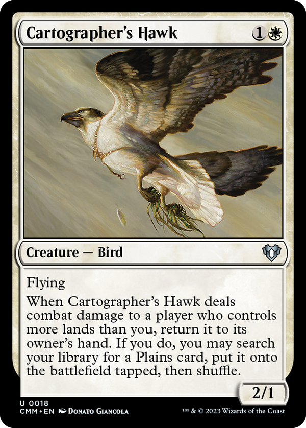 Cartographer's Hawk (18) [Commander Masters] - Deck Out Gaming