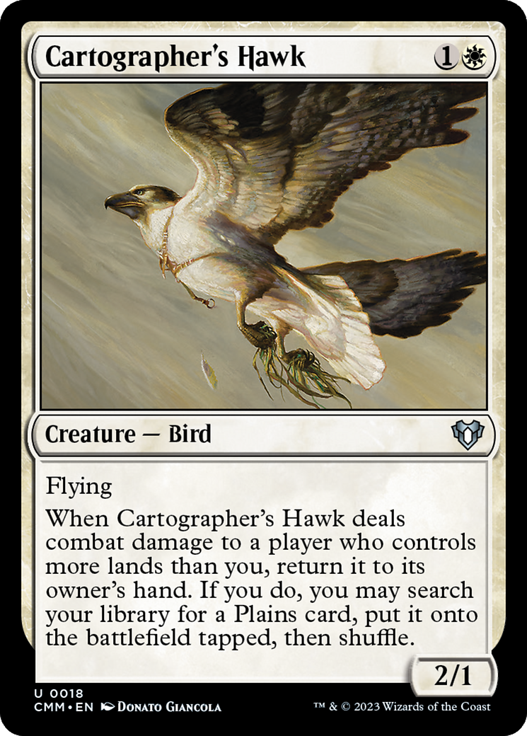 Cartographer's Hawk (18) [Commander Masters] - Deck Out Gaming