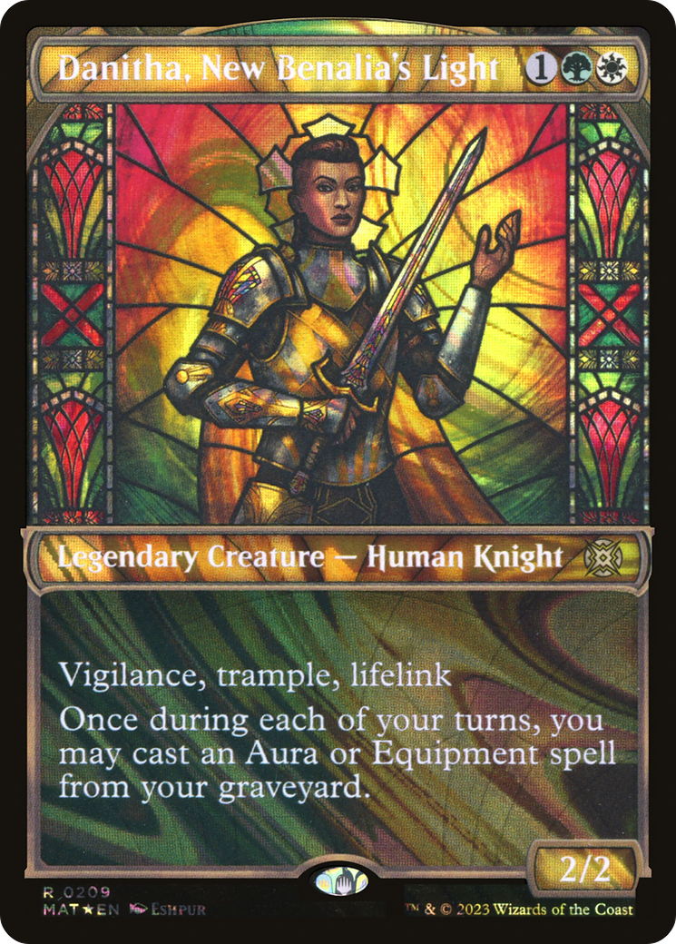 Danitha, New Benalia's Light (Halo Foil) (209) [March of the Machine: The Aftermath] foil - Deck Out Gaming