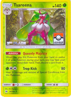 Tsareena - 20/149 (League Challenge) [2nd Place] (20) [League & Championship Cards] Reverse Holofoil - Deck Out Gaming