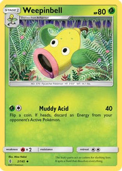 Weepinbell (2) [SM - Guardians Rising] Reverse Holofoil - Deck Out Gaming
