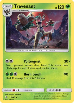 Trevenant (7) [SM - Guardians Rising] Reverse Holofoil - Deck Out Gaming