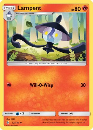 Lampent (12) [SM - Guardians Rising] Reverse Holofoil - Deck Out Gaming