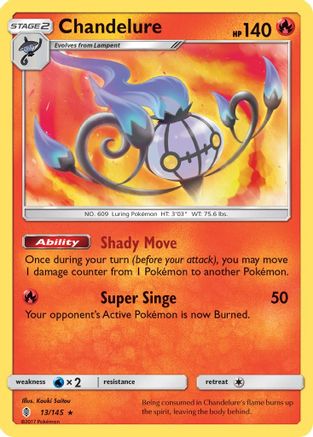 Chandelure (13) [SM - Guardians Rising] Holofoil - Deck Out Gaming