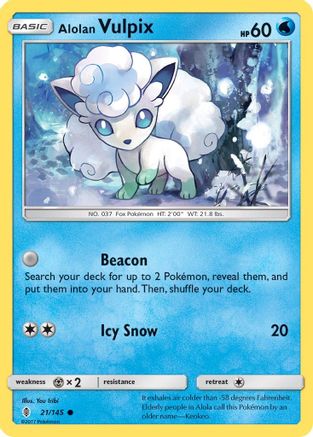 Alolan Vulpix (21) [SM - Guardians Rising] Reverse Holofoil - Deck Out Gaming
