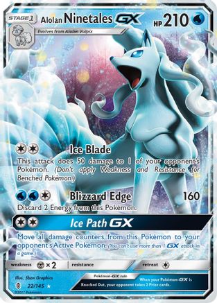 Alolan Ninetales GX (22) [SM - Guardians Rising] Holofoil - Deck Out Gaming