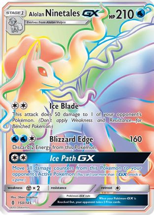 Alolan Ninetales GX (Secret) (150) [SM - Guardians Rising] Holofoil - Deck Out Gaming