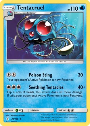 Tentacruel (24) [SM - Guardians Rising] Reverse Holofoil - Deck Out Gaming
