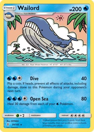 Wailord (30) [SM - Guardians Rising] Reverse Holofoil - Deck Out Gaming