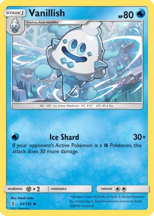 Vanillish (34) [SM - Guardians Rising] Reverse Holofoil - Deck Out Gaming
