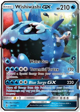 Wishiwashi GX (38) [SM - Guardians Rising] Holofoil - Deck Out Gaming