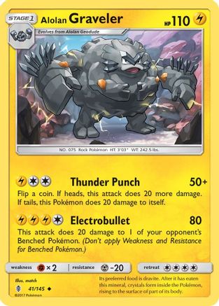 Alolan Graveler (41) [SM - Guardians Rising] Reverse Holofoil - Deck Out Gaming