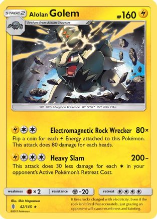 Alolan Golem (42) [SM - Guardians Rising] Reverse Holofoil - Deck Out Gaming